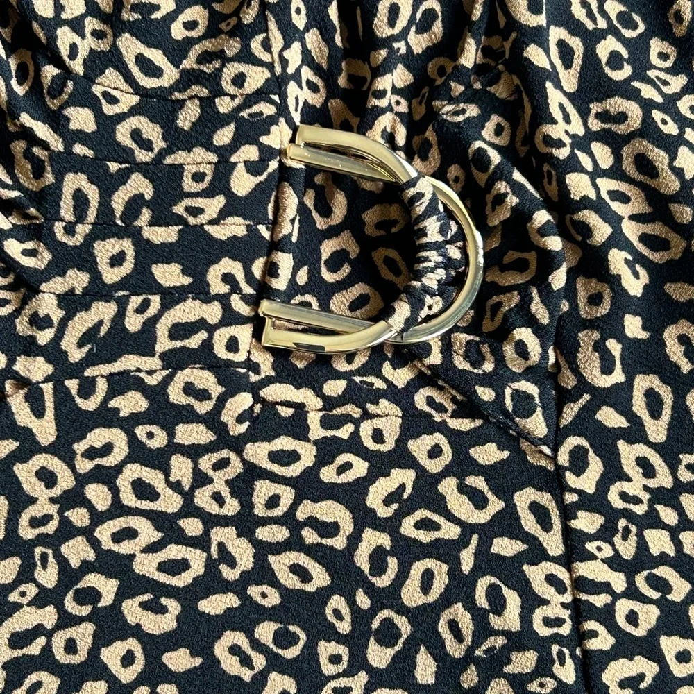 ADRIANNA PAPELL Animal Print Women’s‎ Blouse - Picture 4 of 11